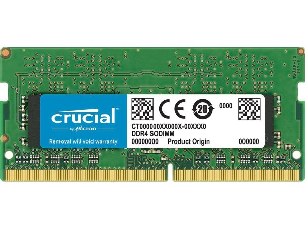 Crucial 4GB DDR4-2666 SODIMM 512Mx64 CL19 Notebook Memory - CT4G4SFS8266 - 16GB