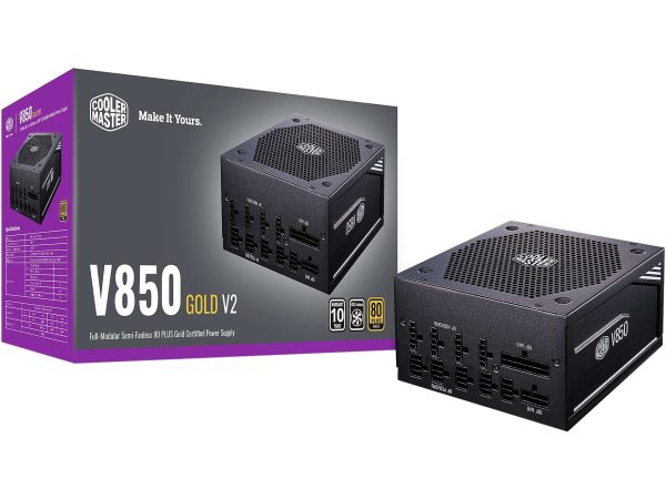 Cooler Master 850 W Full Modular 80 PLUS GOLD Certified: 90% @ Typical Load - ATX 80+ Gold (850W) Black