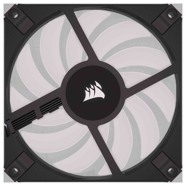CORSAIR AF SLIM Series, AF120 RGB SLIM, 120mmx15mm Fluid Dynamic RGB Fan, Dual Pack with Lighting Node CORE