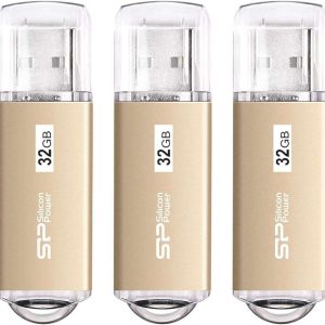 Silicon Power 32GB x 5 Pack USB 3.0 / 3.1 Gen1 USB Flash drive Blaze B02 (Champagne Gold)