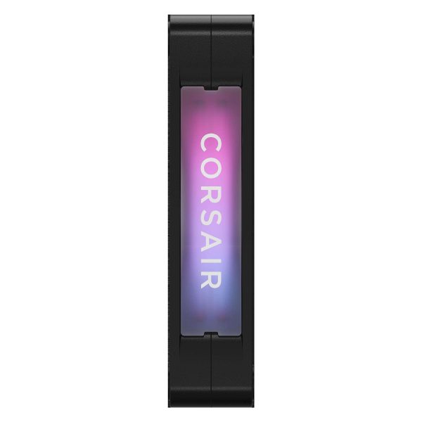 CORSAIR iCUE Link RX120 RGB 120mm PWM Fans with iCUE Link System Hub - Magnetic Dome Bearing - Triple Pack - Black