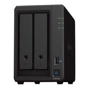 Network Storage - 2-Bay,Intel Celeron,6GB DDR4,1 x DDR4 SODIMM,DVA1622
