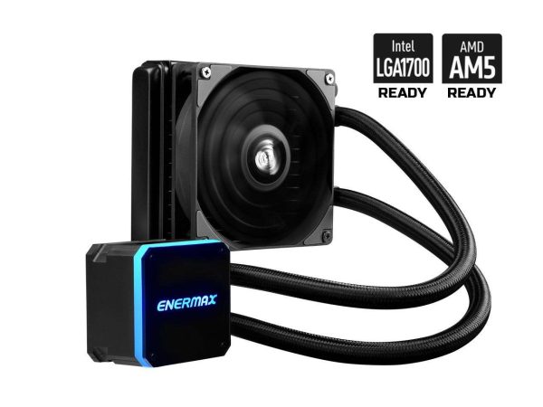 Enermax LIQMAX III 240 ARGB White, All-in-one CPU Liquid Cooler for AM4 & AM5 / LGA 1700/1200/1151, 240mm Radiator, Dual-Chamber Water Block, ARGB Fan - AM5 & LGA1700 Ready - 1 Fan Slot (120 mm),Black,RGB