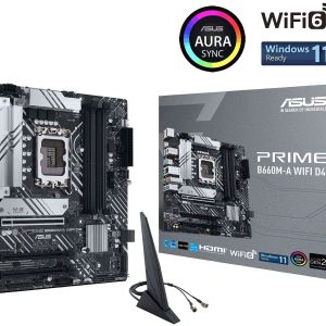 ASUS PRO B660M-C D4-CSM LGA 1700

* Dedicated LGA1700 mounting bracket is required. - PRIME B660M-A WIFI D4