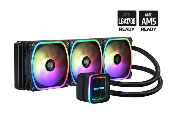 Enermax AQUAFUSION ADV Liquid Cooling System - 3 Fan Slots (120 mm),Black