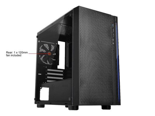 Thermaltake Versa H18 TG Micro Gaming Chassis Black