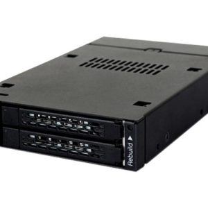 4x 2.5" SSD/HD in 1x 5.25" Bay SATA Hot-Swap Backplane Cage - ToughArmors 2BAY-RAID