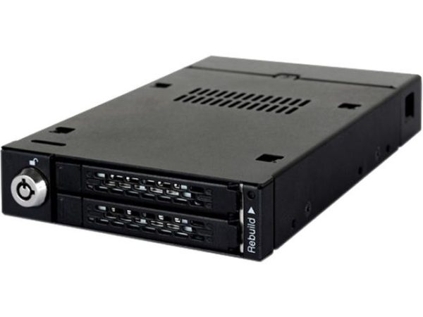 4x 2.5" SSD/HD in 1x 5.25" Bay SATA Hot-Swap Backplane Cage - ToughArmors 2BAY-RAID
