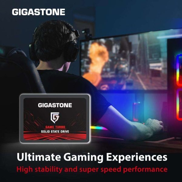 Gigastone 1TB 2.5" Internal SSD, 3D NAND Solid State Drive, SATA III 6Gb/s 2.5 inch 7mm (0.28), Read up to 560MB/s