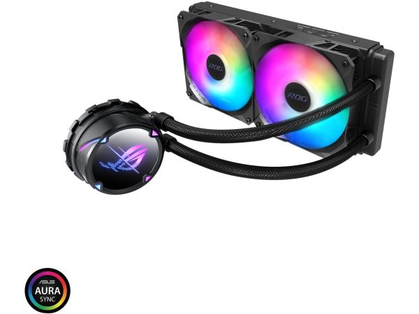ASUS Liquid Cooling System - 2 Fan Slots (120 mm),Black,ROG STRIX LC II 240 ARGB