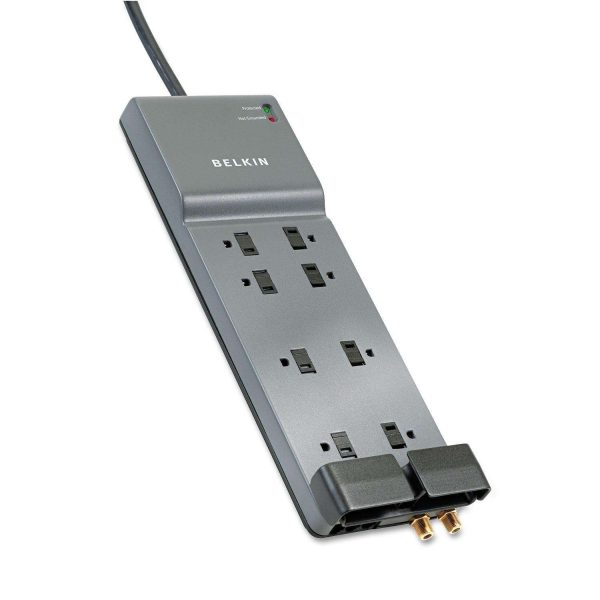Surge Protector w/ Telephone Line/Coaxial Protection/Extended Cord