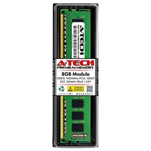 A-Tech 16GB (2x8GB) 2Rx8 PC3L-12800E DDR3 / DDR3L 1600 MHz ECC UDIMM 1.35V ECC Unbuffered DIMM 240-Pin Dual Rank x8 Server & Workstation RAM Memory Upgrade Kit - 8GB,DDR3L 1600 (PC3L 12800)