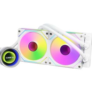 LIAN LI Galahad II Trinity SL-INF 360 Liquid Cooling System - 2 Fan Slots (120 mm),White,TRINITY SL-INFINITY