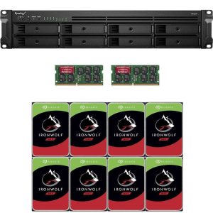 Synology RS1221+ RackStation with 16GB RAM and 64TB (8 x 8TB) of Seagate Ironwolf NAS Drives Fully Assembled and Tested By CustomTechSales