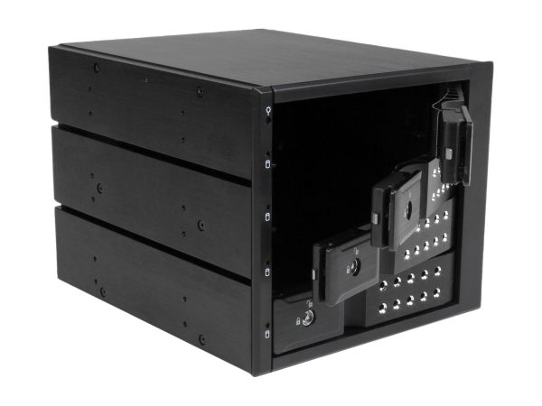 4 Bay Aluminum Trayless Hot Swap Mobile Rack Backplane for 3.5in SAS II/SATA III - 6 Gbps HDD