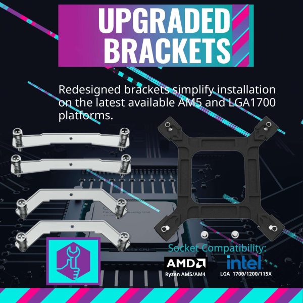 Cooler Master Hyper 620S Dual Tower CPU Air Cooler, ARGB Sync, 120mm PWM Fan, 6 Copper Direct Contact Heat Pipes, 154.9mm Tall, Brackets AMD Ryzen AM5/AM4, Intel LGA1700/1200 (RR-D6NA-17PA-R1)
