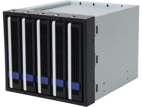 FatCage MB155SP-B 5x3.5" in 3x5.25" Hot Swap SATA HDD Cage