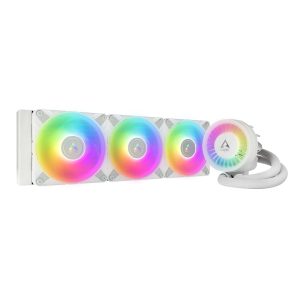 ARCTIC COOLING Liquid Freezer III - 240: All-in-One CPU Water Cooler with 240mm radiator and 2x P12 PWM PST fan, compatible Intel LGA1700, 1851 and AMD AM4, AM5 - Black color - 3 Fan Slots (120 mm),White,Addressable RGB