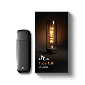 SK hynix Tube T31 1TB Stick Type SSD with DRAM | up to 1000MB/s | 10 Gbps | USB-A 3.2 Gen2 | External Solid State Flash Drive Compatible with PS4, PS5, Xbox, Window PC & Mac