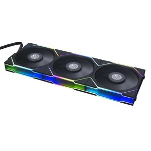 Lian Li UNI FAN TL120 3 PCS PACK Black .  (Fan controller included)- 12TL3B - 120 mm,Black,3 Fan Pack w/ Controller,Reversed Blade