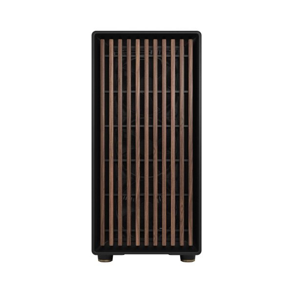 Fractal Design North XL ATX mATX Mid Tower PC Case - Charcoal Black Chassis with Walnut Front and Mesh Side Panel - FD-C-NOR1X-01