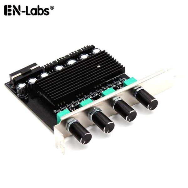 Computer PC Cooling Radiator System 4 Channel 3 pin 4 pin Cooler Fan RPM Speed Controller w/ PCI Slot Rear Bracket for fan 12 v - power by SATA 15pin - AC-GRIDP-M1