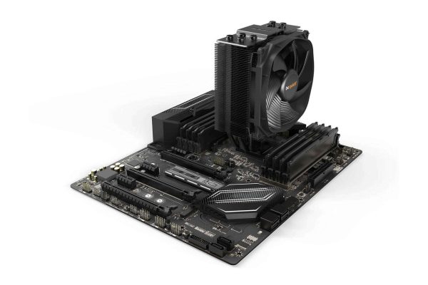 be quiet! Dark Rock Slim CPU Air Cooler | 180W TDP | Compact Air Cooler | LGA 1700 1200 2066 1150 1151 1155 2011(-3) Square ILM | Intel and AMD 4/5 Support | Low Noise Cooler | Black | BK024