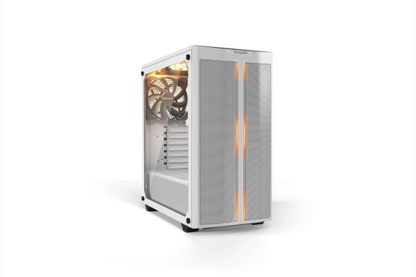 be quiet! Pure Base 500DX Black, ATX Computer Case, ARGB, Mid Tower, Tempered Glass Window - Arctic White