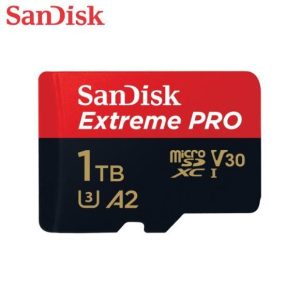 SanDisk 128GB Extreme PRO® microSD UHS-I Card with Adapter C10, U3, V30, A2, 200MB/s Read 90MB/s Write SDSQXCD-128G-GN6MA - 1TB
