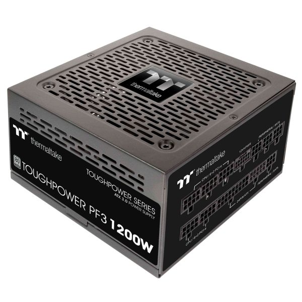Thermaltake Toughpower PF3 1200W 80+ Platinum ATX 3.0 (PCI-E 5.0 600W 12VHPWR Connector included) Full Modular SLI/Crossfire Ready Power Supply, PS-TPD-1200FNFAPU-L