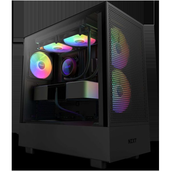 NZXT H5 Elite - All Black ATX, Micro-ATX, mini-ITX Black - H5 Flow RGB (Black)