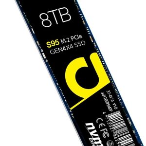 Addlink S93 4TB PCIe 4.0 NVMe SSD M.2 2280 Internal Solid State Drive, Read Speed up to 7400 MB/s, for Gamers and Creators- Dram-Less SLC Cache SSD - 8TB S95 w/o Heatsink