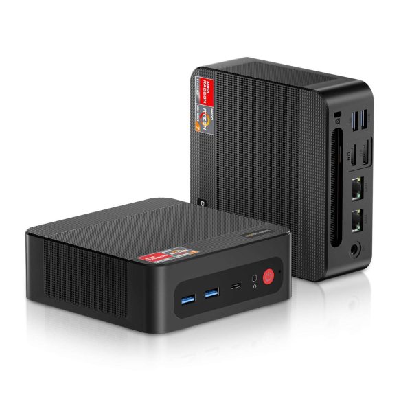BOSGAME M1 Mini Gaming Computer, AMD Ryzen 7 7840HS 32GB DDR5 RAM 1TB M.2 PCIe Gen4 SSD Mini PC Built in Dual Speakers,Radeon 780M Quad Displays,2x2.5GbE LAN/USB4.0 - r9 6900hx 32+1tb