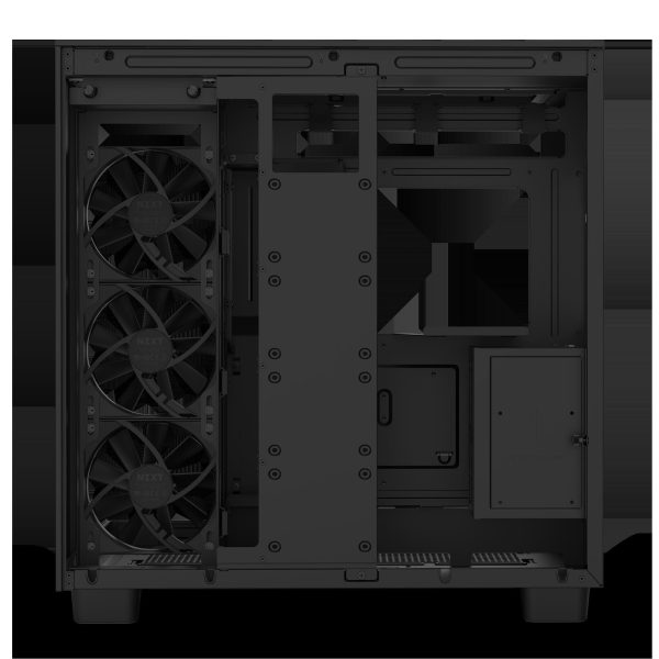 NZXT H9 Flow - All Black - CM-H91FB-01 - Dual-Chamber Mid-Tower Airflow Case
