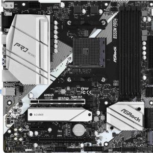 ASRock B550M Pro SE AM4 DDR4 SATA 6Gb/s 1 PCIe 4.0 x16 Micro ATX Motherboard - B550M PRO4