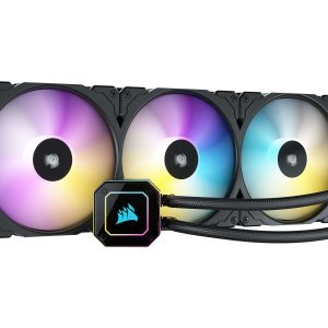 CORSAIR iCUE H100i ELITE CAPELLIX Liquid Cooling System - 3 Fan Slots (140 mm),Elite Capellix Series,RGB Pump + Fans