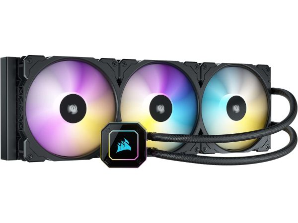 CORSAIR iCUE H100i ELITE CAPELLIX Liquid Cooling System - 3 Fan Slots (140 mm),Elite Capellix Series,RGB Pump + Fans