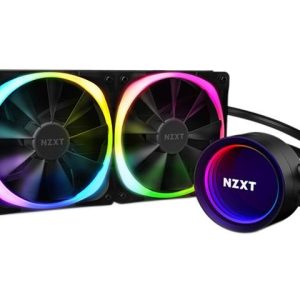 NZXT Kraken Z Series Z73 360mm - RL-KRZ73-01 - AIO RGB CPU Liquid Cooler - Customizable LCD Display - Improved Pump - Powered by CAM V4 - RGB Connector - Aer P 120mm Radiator Fans LGA 1700 Compatible - 2 Fan Slots (120 mm),Black,Kraken X53 RGB