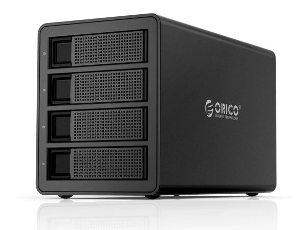 ORICO 5 Bay Hard Drive Enclosure Full Aluminum Type-C USB 3.1 Gen2 (10Gbp/s)  2.5/3.5 inch HDD SSD for Enterprise Class Data Storage, Support Daisy Chain 3559C3 - Black,4 Bay,4 Bay Type C 3549C3