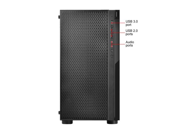 Thermaltake Versa H18 TG Micro Gaming Chassis Black