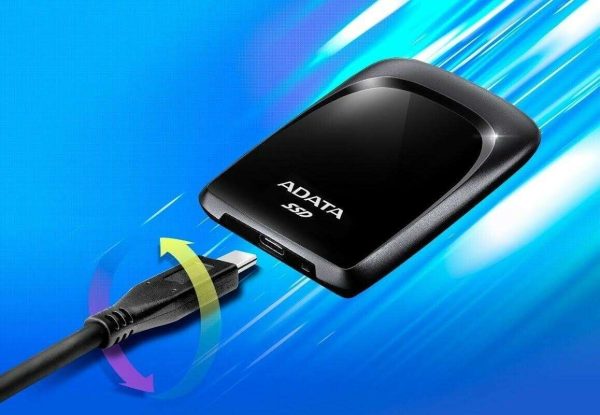 ADATA Entry SC680 Series: 480GB Black External SSD USB 3.1 Gaming Console Ready
