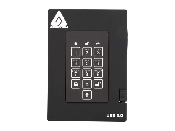 FIPS 140-2 Encrypted External Hard Drive With PIN Access