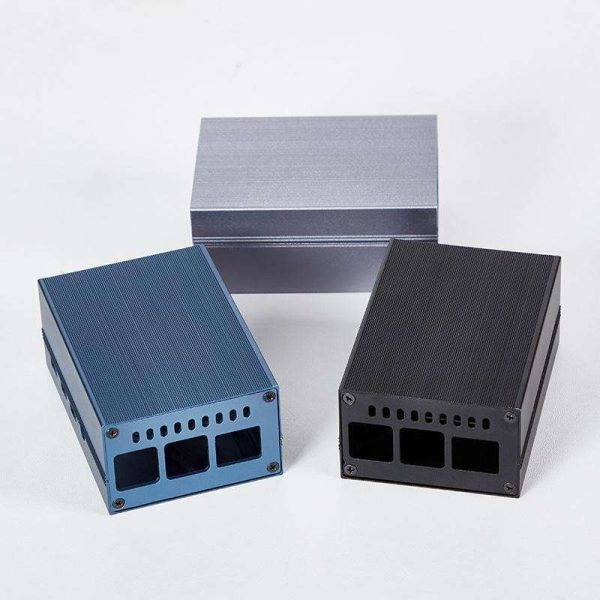 Raspberry Pi 4B mainboard protective shell aluminum alloy case built-in cooling fan