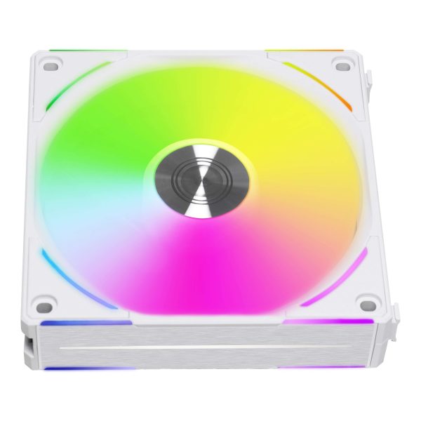 LIAN LI UNI Fan AL120 V2 RGB White 3x 120mm Fan Pack with Controller - UF-AL120V2-3W