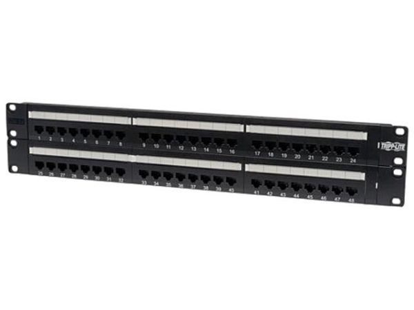 12-Port Cat5e Wall Mount Patch Panel 568B - 48 Port