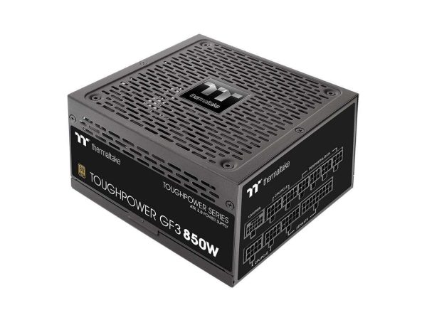 Thermaltake GF3 1000W 80+ Gold Full Modular SLI/Crossfire Ready ATX 3.0 Standard Power Supply, PCIe Gen.5 12VHPWR Connector Included, 10 Year Warranty, PS-TPD-1000FNFAGU-4 - 850W