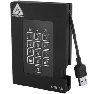 FIPS 140-2 Encrypted External Hard Drive With PIN Access - 500GB