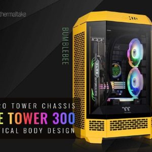 Thermaltake Tower 300 Series Micro-ATX Tower Chassis Black - BumbleBee