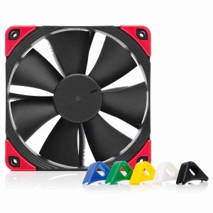 Noctua NF-F12 PWM, Premium Quiet Fan, 4-Pin (120mm, Brown) - Black,chromax