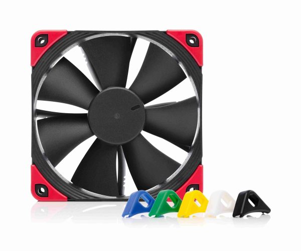 Noctua NF-F12 PWM, Premium Quiet Fan, 4-Pin (120mm, Brown) - Black,chromax